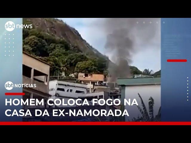Homem invade e ateia fogo em casa de ex-companheira | #SBTNoticias