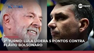 Lula lidera em todos os cenários no 1º turno e tem vantagem sobre Flávio no 2°