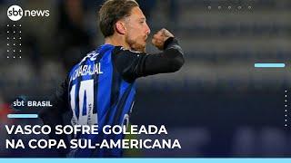 Del Valle atropela Vasco e encaminha classificação para oitavas da Copa Sul-Americana | #SBTBrasil 