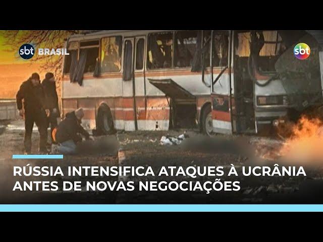 Rússia intensifica ataques à Ucrânia antes de novas negociações por acordo de paz