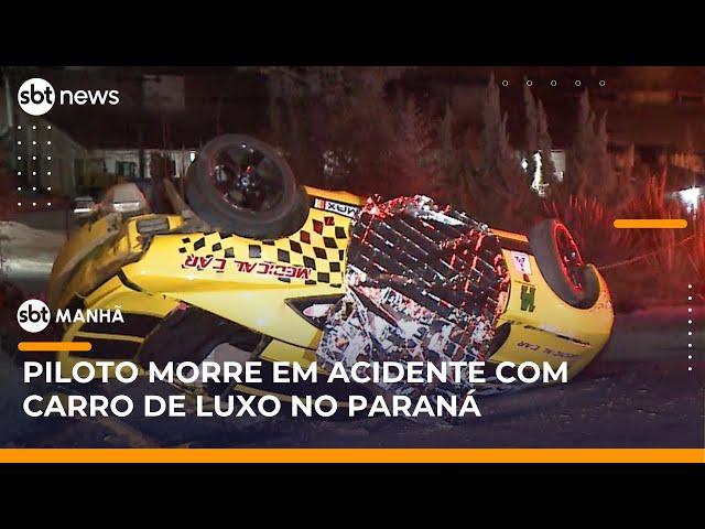 Piloto de formula Truck morre em acidente com carro de luxo | #SBTManhã