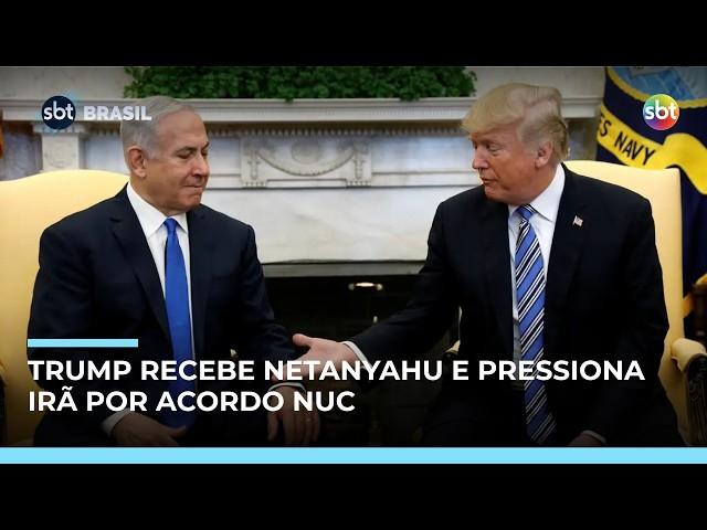 Trump recebe Netanyahu na Casa Branca e pressiona Irã por acordo nuclear