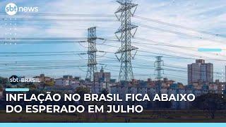 Inflação desacelera em julho e fica abaixo do esperado, aponta IBGE | #SBTBrasil
