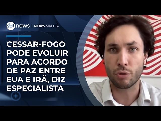 Cessar-fogo pode evoluir para acordo de paz entre EUA e Irã, diz especialista | #NewsManhã