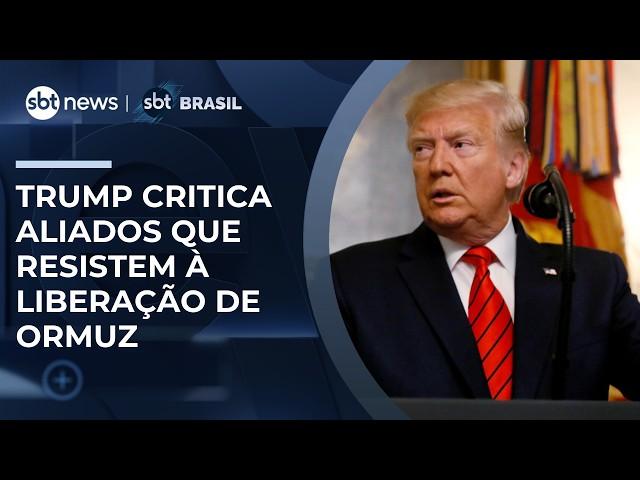 Trump critica aliados que rejeitaram pedido dos EUA para liberação do Estreito de Ormuz