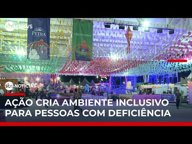 Festa junina de SP tem momento de silêncio e inclusão para pessoas PcD | #SBTNotícias (06/06/25)