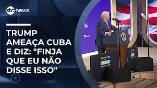 Trump volta a ameaçar Cuba e eleva tensão em discurso nos Estados Unidos | #NewsSábado