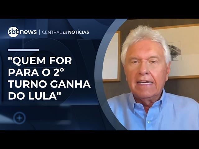 Caiado: "quem for para o 2º turno ganha do Lula" | #CentralDeNotícias