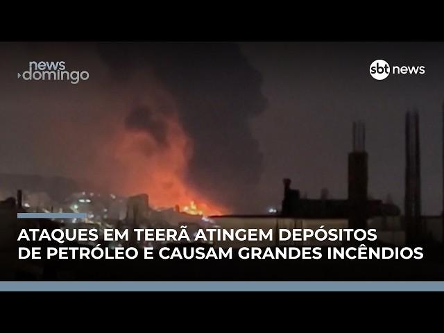 Israel ataca depósitos de petróleo em Teerã; incêndios matam ao menos quatros pessoas
