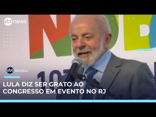 Em meio a embate sobre IOF, Lula diz ser grato ao Congresso Nacional | #SBTBrasil 
