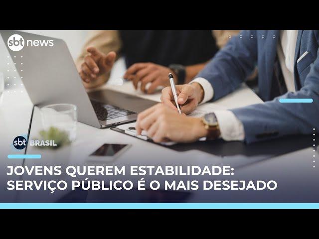 Jovens brasileiros priorizam estabilidade e escolhem o serviço público | #SBTBrasil 