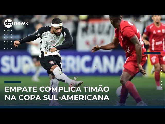 Corinthians sai na frente, cede o empate e se complica na Sul-Americana | #SBTNews Manhã (07/05/25)
