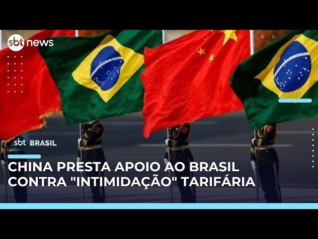 China apoia Brasil em resistência à "intimidação" tarifária, diz ministro | #SBTBrasil 
