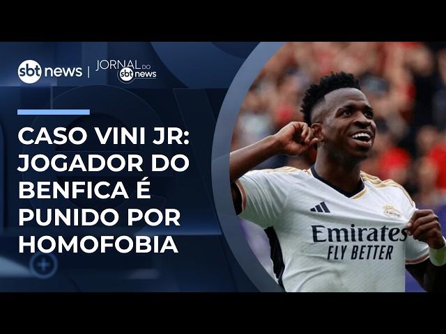 UEFA suspende Prestianni por seis jogos após ofensa a Vini Jr. | #JornaldoSBTNews