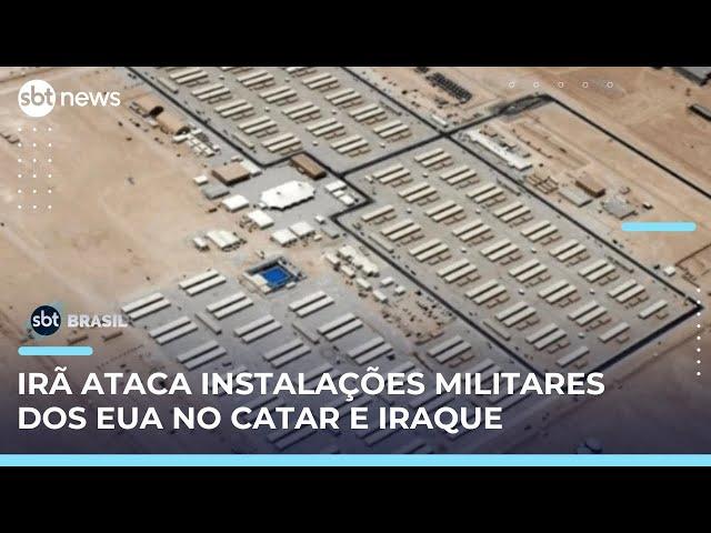 Irã lança mísseis contra instalações militares dos EUA no Catar e no Iraque | #SBTBrasil 