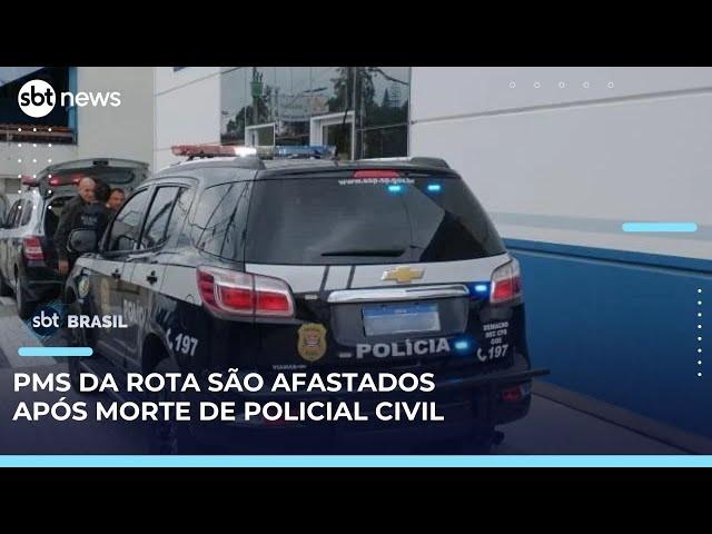 Justiça determina afastamento de PMs da Rota envolvidos na morte de policial civil | #SBTBrasil 
