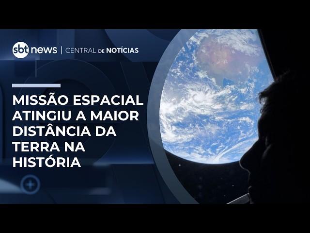 Artemis II: missão espacial atingiu a maior distância da Terra na história | #CentraldeNotícias