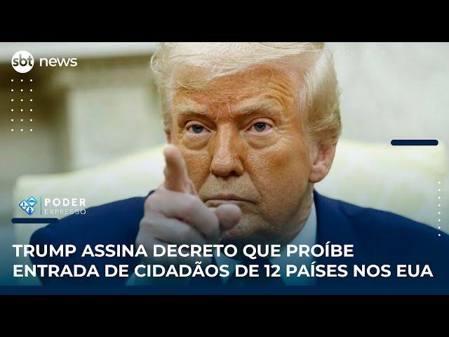 Trump assina decreto que proíbe entrada de cidadãos de 12 países nos EUA