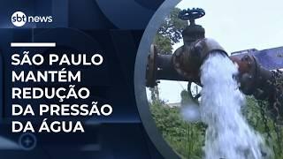 Arsesp mantém redução da pressão da água em SP com foco no Sistema Cantareira | #NewsSábado