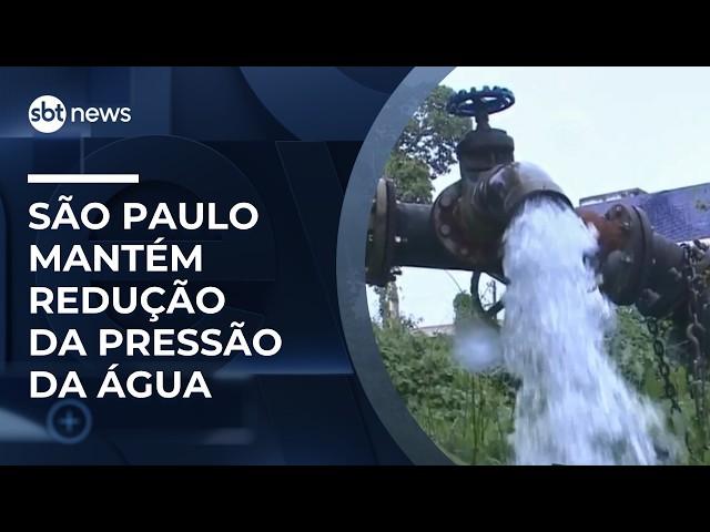 Arsesp mantém redução da pressão da água em SP com foco no Sistema Cantareira | #NewsSábado