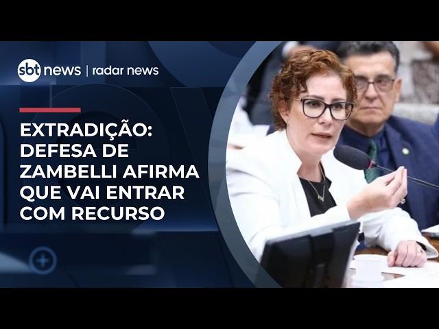 Defesa de Zambelli alega cidadania italiana contra extradição e anuncia recurso | #RadarNews