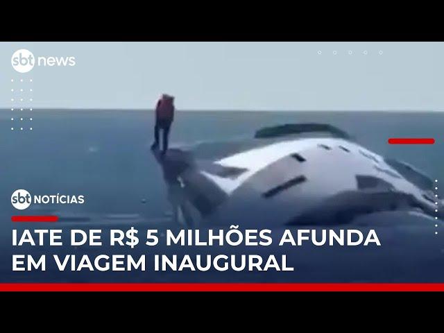 Iate de luxo afunda minutos após início de viagem inaugural na Turquia | #SBTNotícias
