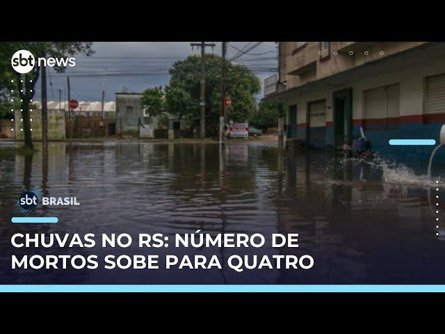 Chuva da trégua, mas frio atinge o Rio Grande do Sul | #SBTBrasil 