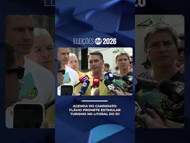 Agenda do candidato: Flávio Bolsonaro promete estimular turismo no litoral do RJ | #SBTBrasil