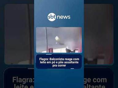 Flagra: Balconista reage com leite em pó e põe assaltante pra correr