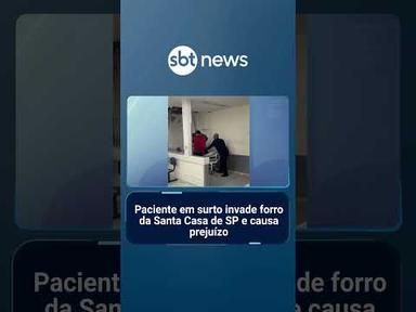 Paciente em surto invade forro da Santa Casa de SP e causa prejuízo