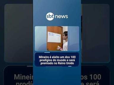 Mineiro é um dos 100 prodígios do mundo e recebe prêmio internacional