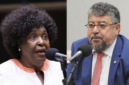 Imagem da notícia Dep. Federal Benedita da Silva (PT-RJ) e Dep. Washington Quaquá (PT-RJ) | Foto: Kayo Magalhães / Renato Araújo / Câmara dos Deputados