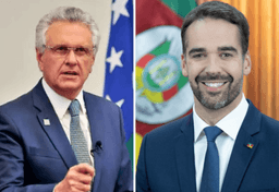 Imagem da notícia Ronaldo Caiado e Eduardo Leite | Reprodução