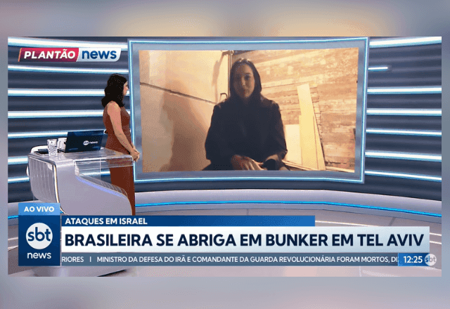 Brasileira conversa com o SBT News dentro de bunker em Israel 