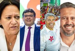 Imagem da notícia Governadores do PT | Foto: Montagem/SBT News