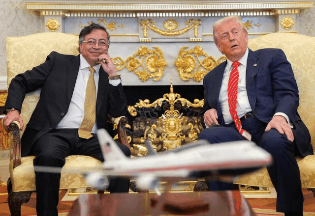 Trump e Petro se reúnem na Casa Branca em meio a tensões sobre drogas e Venezuela