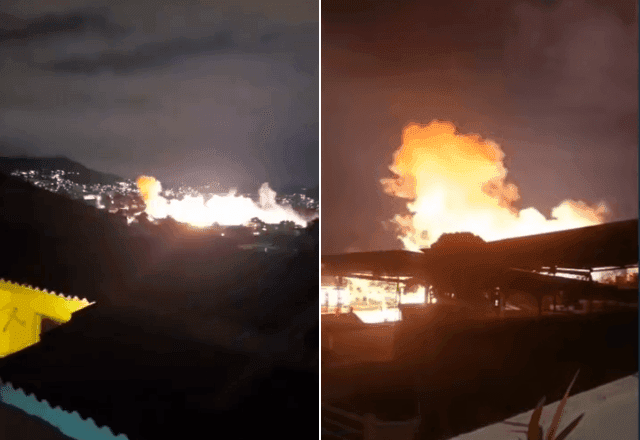 Vídeo: explosão atinge trem e provoca susto em moradores de Quintino, zona norte do Rio