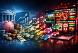 Imagem da notícia Dinheiro saindo de investimentos para casas de apostas | Imagem gerada por IA