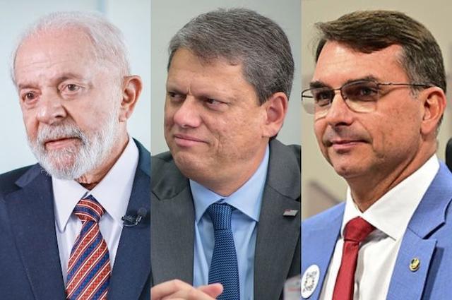 Paraná Pesquisas: Lula perde para Tarcísio e empata com Flávio em SP 