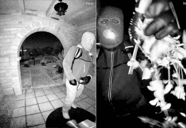 FBI divulga novas imagens de suspeito mascarado na casa de mãe de apresentadora