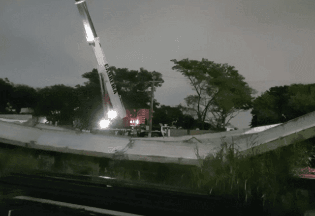 Desabamento de viaduto em obras deixa dois feridos em São Bernardo do Campo (SP)