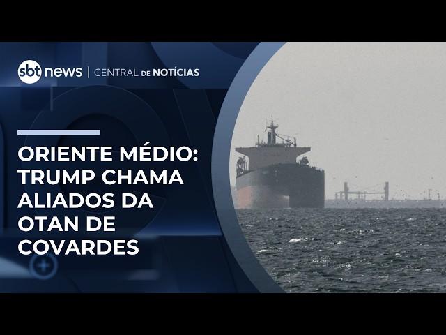 Trump chama aliados da Otan de covardes por falta de apoio na guerra | #CentraldeNotícias Trump chama aliados da Otan de covardes por falta de apoio na guerra | #CentraldeNotícias