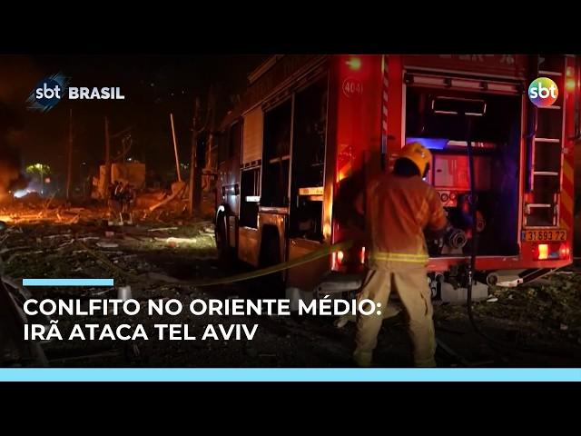 Míssil iraniano atinge Tel Aviv e deixa mortos e feridos, dizem autoridades | #SBTBrasil Míssil iraniano atinge Tel Aviv e deixa mortos e feridos, dizem autoridades | #SBTBrasil