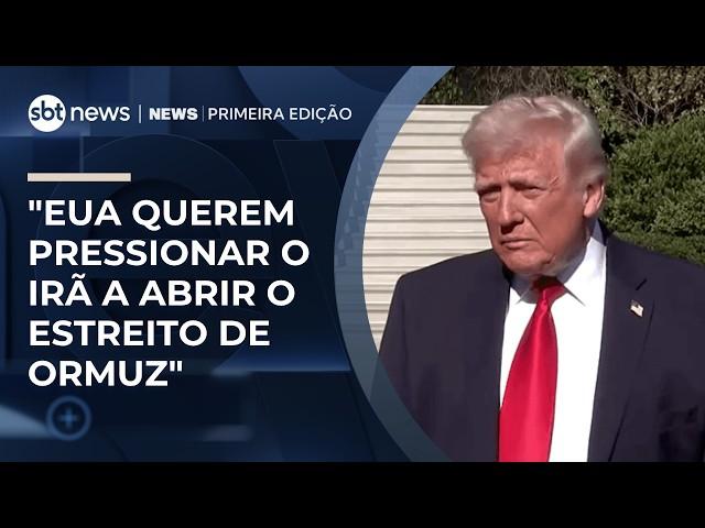 "EUA querem pressionar o Irã a abrir o Estreito de Ormuz", diz especialista | #NewsPrimeiraEdição "EUA querem pressionar o Irã a abrir o Estreito de Ormuz", diz especialista | #NewsPrimeiraEdição