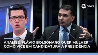 Flávio Bolsonaro quer mulher como vice em candidatura à Presidência, diz analista | #JornaldoSBTNews Flávio Bolsonaro quer mulher como vice em candidatura à Presidência, diz analista | #JornaldoSBTNews