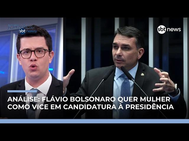 Flávio Bolsonaro quer mulher como vice em candidatura à Presidência, diz analista | #JornaldoSBTNews Flávio Bolsonaro quer mulher como vice em candidatura à Presidência, diz analista | #JornaldoSBTNews