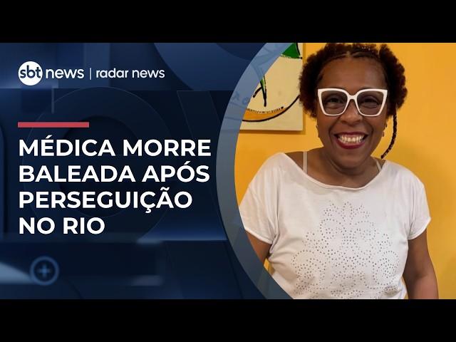 Médica morre baleada após perseguição policial na Zona Norte do Rio | #RadarNews Médica morre baleada após perseguição policial na Zona Norte do Rio | #RadarNews