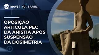 Oposição articula PEC da Anistia após Moraes suspender aplicação da lei da dosimetria Oposição articula PEC da Anistia após Moraes suspender aplicação da lei da dosimetria