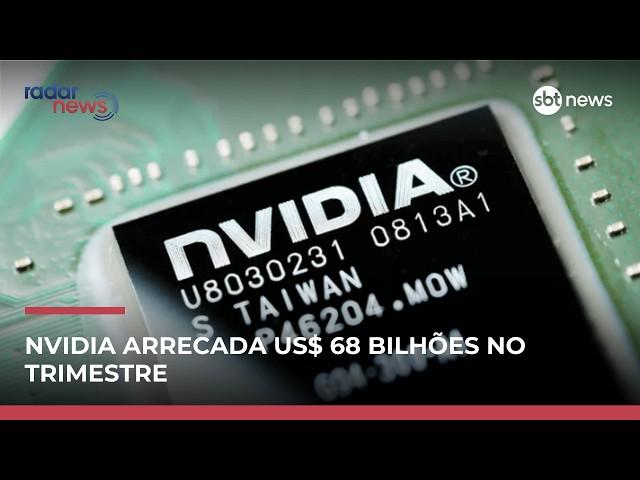 Nvidi fecha trimestre com receita recorde de US$ 68 bilhões | #RadarNews Nvidi fecha trimestre com receita recorde de US$ 68 bilhões | #RadarNews