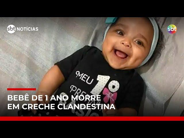 Bebê de 1 ano morre por asfixia em creche clandestina no DF | #SBTNotícias Bebê de 1 ano morre por asfixia em creche clandestina no DF | #SBTNotícias